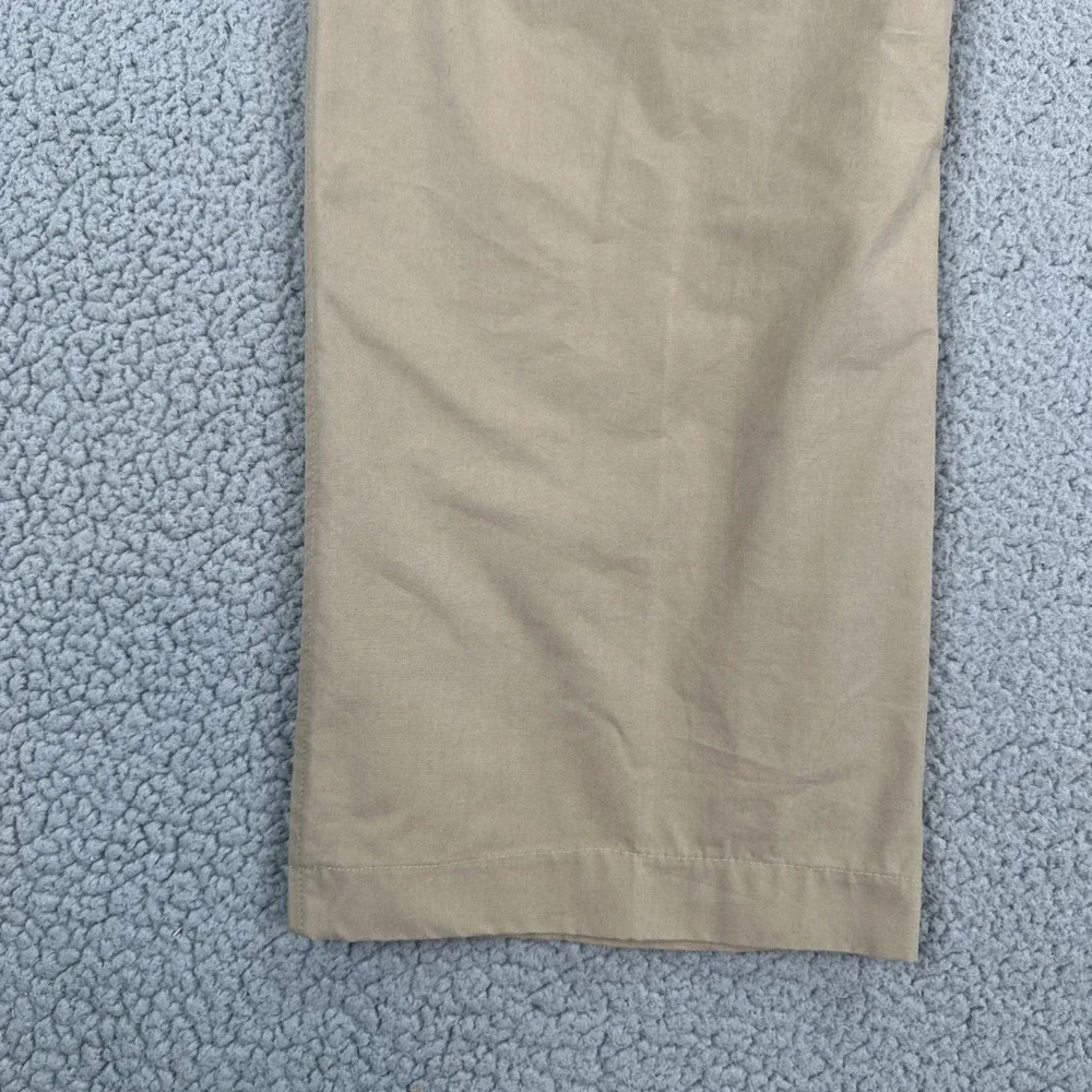 Dunning Golf Pants Men 36x29 Beige Straight Coolmax Stretch Pockets Logo